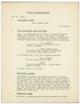 Moe Howard's Personally Owned Script for The Three Stooges 1944 Film ''Idle Roomers''